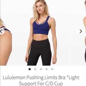 Lululemon Pushing Limits Sports Bra